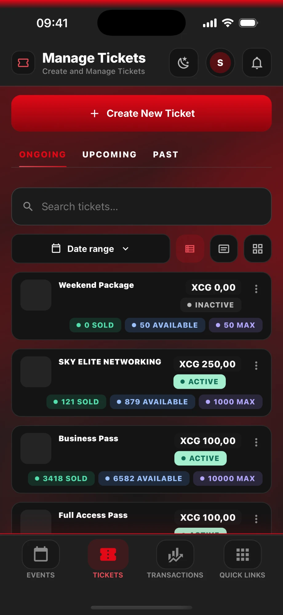 Manage Tickets